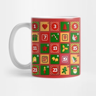 Advent Calendar Christmas Design Mug